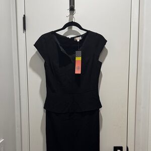 Tory Burch Black Midi Dress